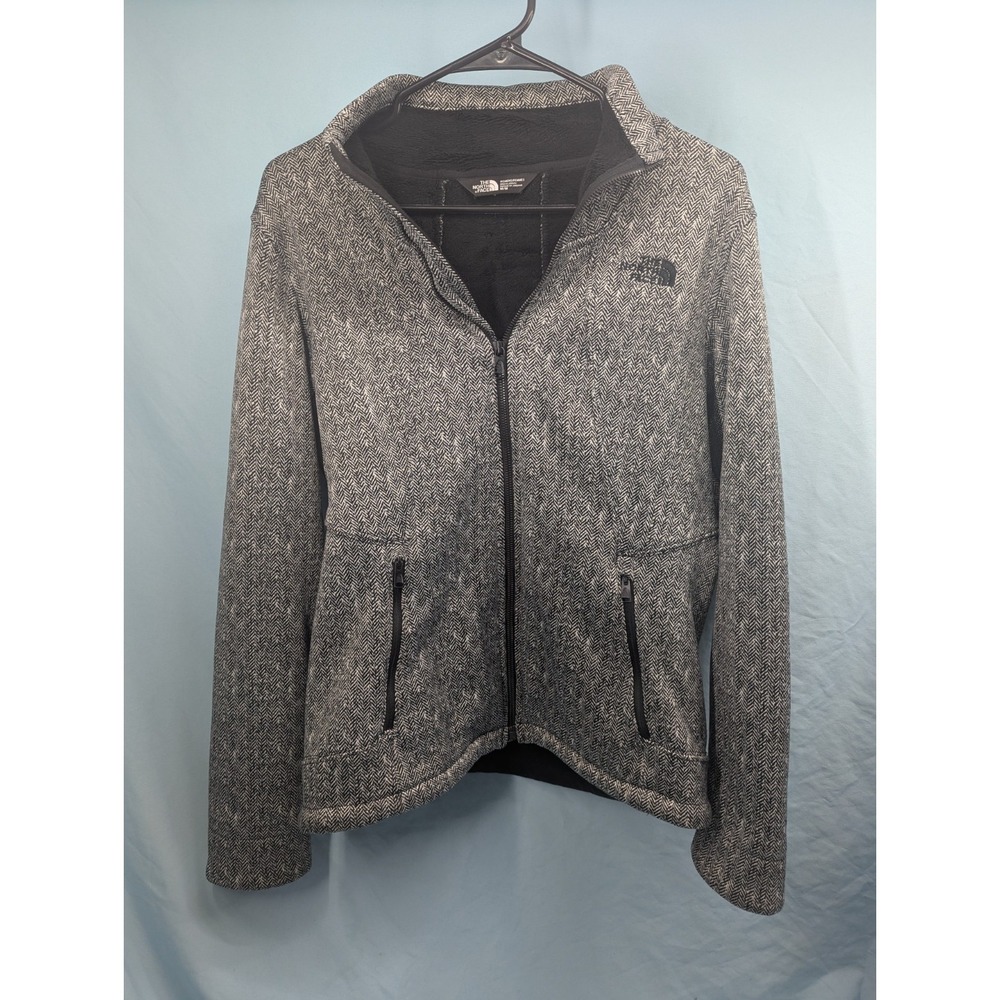 The North Face Apex Chromium Jacket Herringbone Fleece Lined Women's M Black